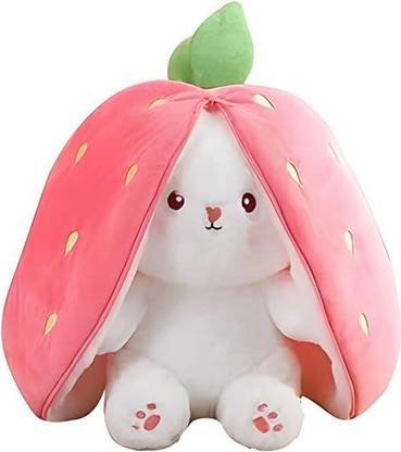 PINGA Plush Toy Bunny Soft Toy For Kids (Strawberry)  - 20 cm