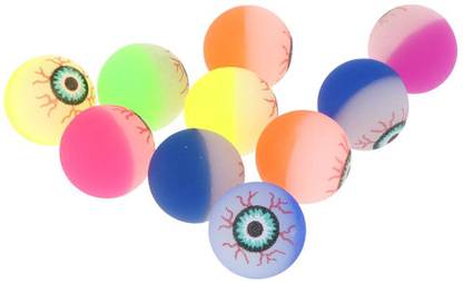 Lyla 10pcs Safety 29mm Doll Blood Shot Resin Eyeball Eyes Halloween Party Props  - 10 cm