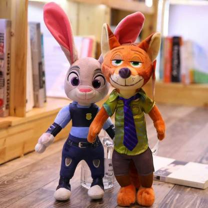 Tickles Bunny & Zootopia Fox Soft Stuffed Plush Animal Toy  - 40 cm
