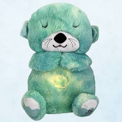 KNH MART Baby Sound Machine Soothe Snuggle Otter, Sensory Details Music Lights_(k6) - 15 cm