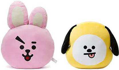 caaju Chimmy & Cooky Plush Pillow BTS BT21 Character Chimmy & Cooky,  - 8 mm
