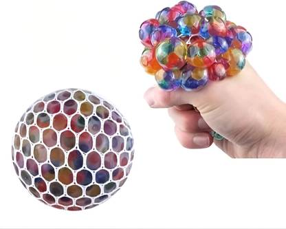 SABIRAT Mesh Ball For Kids, Squishy Ball, Stress Relief Hand Fidget Toy, (Pack Of: 1Pcs)  - 100 cm