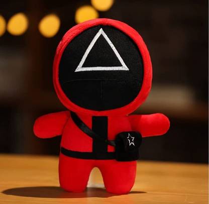 Hug 'n' Feel Squad Game Soft Teddy Bear Triangle Shape 40cmmulticolor  - 32 cm