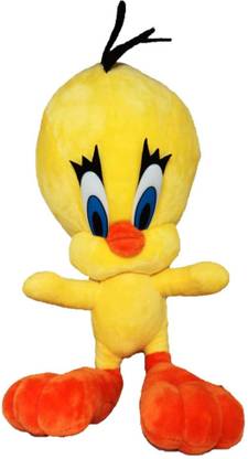 Sanvidecors Tweety Cartoon Yellow Bird Soft Toy  - 30 cm