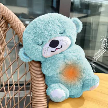 HUG'N'FUN Breathing Teddy Creative Light-Up Electric Plush Breathable Soothing Soft toy  - 25 cm