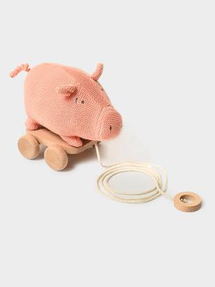 Mi Arcus Pig Push & Pull Soft Toy  - 18 cm