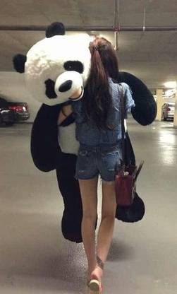 itaCheeHUB 5 feet open mouth panda teddy bear big soft toy  - 60 inch