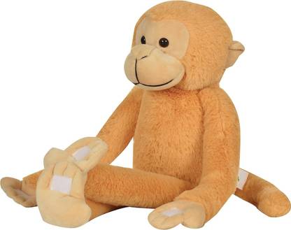 SkyToys Cute Hanging monkey ,sticks on anything stuff toys for kids large size  - 52 cm