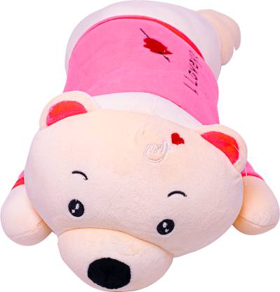 pipika Soft Snuggle Fox Stuffed Toy Foxy Cuddle Plush Fox Toy (Cream & Pink)  - 15 inch