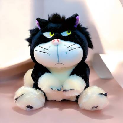 Bimboo BIM-Boo Angry CAT(Black), Plush Toy, Soft Toy Pack of 1  - 22 cm