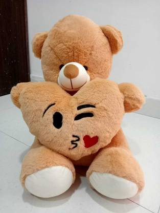 Biotouch Teddy bear with Heart Emoji  - 40 cm