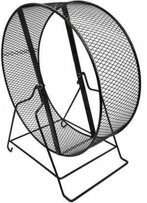 Lyla Iron Hamster Running Exercise Wheel Guinea Pig Jogging Wheel Black Wire Mesh 26x  - 10 cm