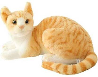 Mikha Soft Toy Cat Sleeping Plush Toy,Real Looking Size and Lifelike, Gift for Kids  - 7 cm