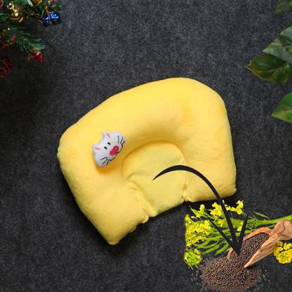 DECRONICS New Born Baby Head Shaping with Mustard Seeds Rai Pillow (0-36 Months)  - 28 cm