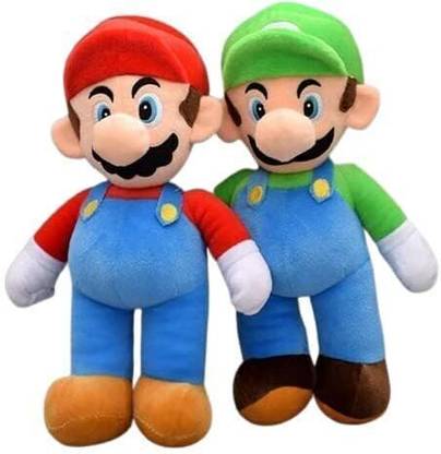 AVSHUB Combo of 2 Mariao Luigi Soft Huggable Cartoon Toy for Kids(35 cm) - 20 cm
