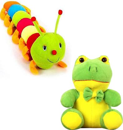 avni collection Combo Of Caterpillar & Frog Soft Stuffed toys for baby boy/girl(12inch)  - 12 inch