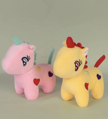 R C TRADERS Pack of 2 Premium Cute Stuffed Toy - Soft Unicorn Toy  - 28 cm