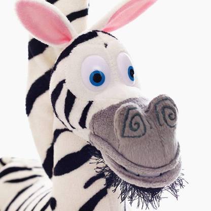 Cherubs Madagascar Movie Funny Marty Zebra Animal Plush Toy  - 30 cm