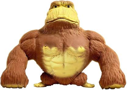 BABYLAMA Squishy Monkey Toy,Trending Stretchy Gorilla Toy  - 12.95 cm