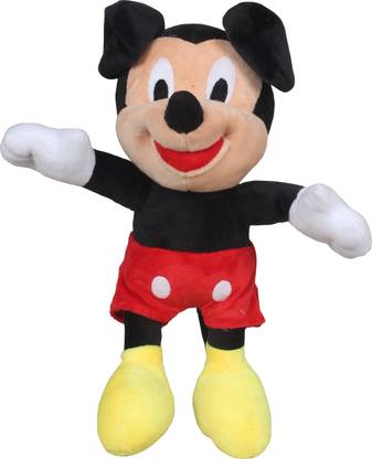 JACK & JOKER MICKY-MOUSE CARTOON CHARACTER MICKY RED COLOUR SUPER SOFT MATERIAL SOFT TOYS  - 35 cm