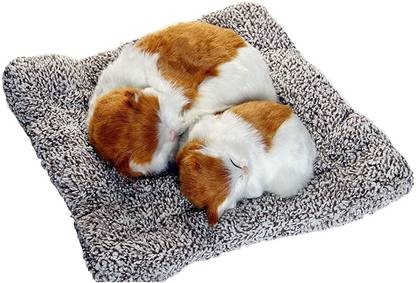 prisma collection 2 Cats Sleeping Plush Toy Car Dashboard Decorative ABS Soft Toy  - 28 cm