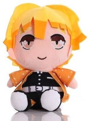 funfob Demon Slayer Zenitsu Plush Toy Height 18.5CM to 19CM (Zenitsu Plush)  - 19 cm