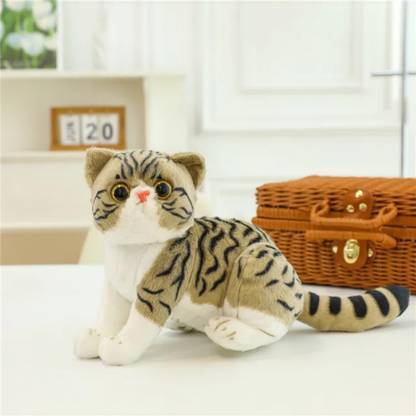 PLUSHJOY Cat Soft Stuffed Plush Animal Toy for Kids and Birthday Gift Toys  - 35 cm