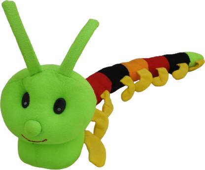 ANACOS Puku Traders Caterpillar Soft Toy for Multicolour Plush 60 cm Long, Small  - 60 cm