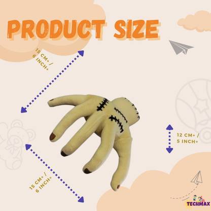 TechMax Solution Cute Black and White Hand  - 30 cm