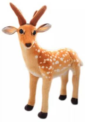 Tickles Standing Deer Soft Stuffed Plush Animals Toy for Kids Birthday Gift  - 40 cm