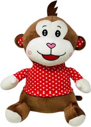 Daffodil Soft Toy Darling Monkey Soft Plush Standing Stuffed Monkey Toys for Kids  - 45 cm
