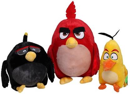 whitestarall 30cm Hot Selling Cute Plush Angry Bird Soft Toy Premium Quality  - 28 cm