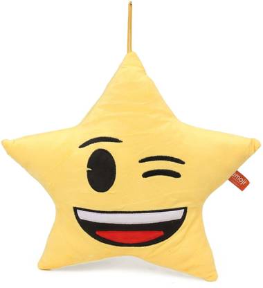 My Baby Excels Emoji Star Winking Eyes Face Plush  - 30 cm