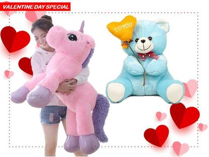 eston PERFECT Combo Of 2 Valentine Day Softest Stuff Toy In Low Budget  - 89.1 cm