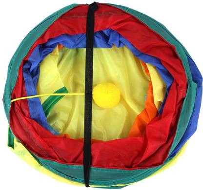 Lyla Cat Tunnel Crawl Tube Kids Kitten Rabbit Tunnels Interactive Climbing Toy Polyester Soft Toy For Dog & Cat