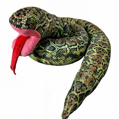 MARQUEONN Snake Plush Toy 74 inch (6.16 Foot) Large, Huge Realistic Plush Cuddle Toy  - 74 inch