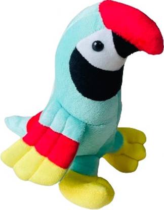 AWSR Cute Plush Random Pattern Parrot Soft Stuffed Bird Toy for Kids  - 27 cm