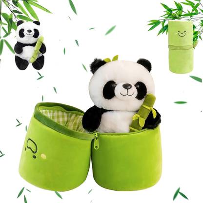 VoiDrop Cute Panda Plush Bamboo Panda Teddy soft toys for kids girls Birthday Gift  - 11 inch