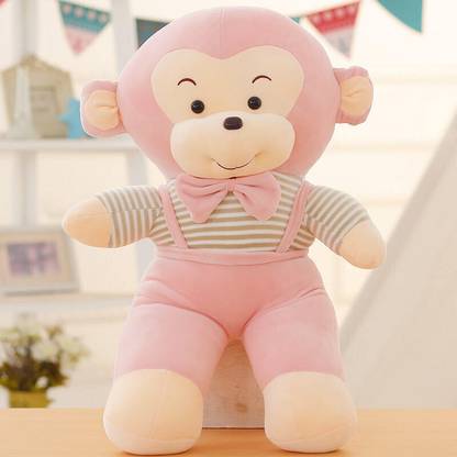 AN Teddy Cuddly Smart Monkey Teddy Soft Plush Stuffed Toy for Baby Kids  - 45 cm