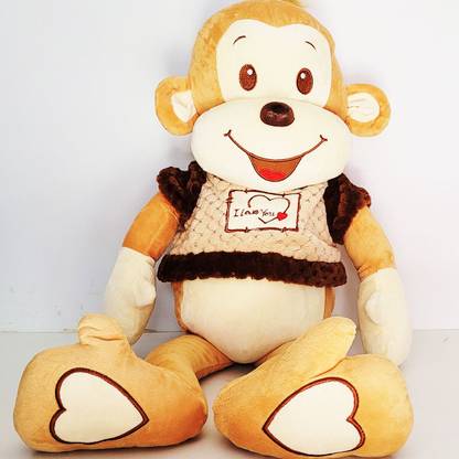 theperfectbazaar.com Premium quality big Monkey Stuffed Toy(70 cm)|Monkey Plush Toy  - 70 cm