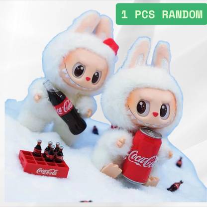 BITWEAVE Labubu Bunny Toy Mystery Box | Coca-Cola Version Collectible  - 17 cm