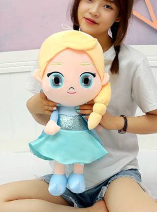Cherubs Cute Anime Frozen Elsa Doll Imported Premium Plush Toy  - 49 cm