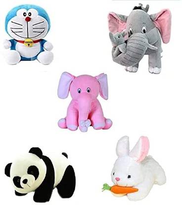 Auraking Cat Robot, Elephant, Pink Appu, Panda, Rabbit Soft Toy  - 10 mm