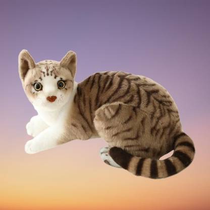 PLUSHJOY Cat Soft Stuffed Plush Animal Toy for Kids and Birthday Gift Toys  - 28 cm