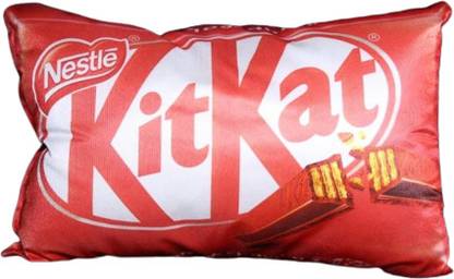 guri KitKat Printed Super Soft Kids Toy Pillow Single Piece for Kids Room  - 33 cm