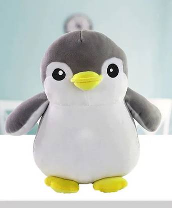 Toyingly Grey Penguin Soft Toy | | Ideal for Birthdays & Special Occasions  - 20 cm