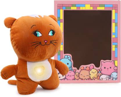 Fusked Flufies Cat Breathing Teddy with Realistic Breathing Motion  - 50 cm