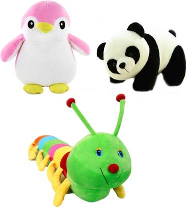 CRAZY TRADER caterpillar , Penguin, & Panda  - 10 cm
