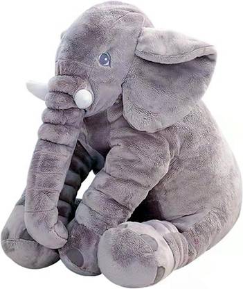 Playgenius Soft Toy Elephant Lovable huggable Cute Giant Life Size Teddy Bear  - 60 cm