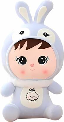 cuddlenest Soft Baby Girl Doll with Rabbit Ear | Plush Toy | Teddy Bear for Kids and Adults  - 40 cm